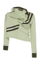 Moda Operandi Y/project Twist-detailed Cotton-blend Top Size: 36