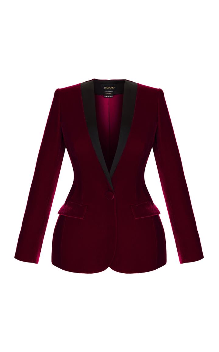 Rasario Tailored Silk-blend Velvet Blazer
