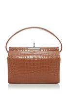 Gu De Milky Croc-effect Leather Bag
