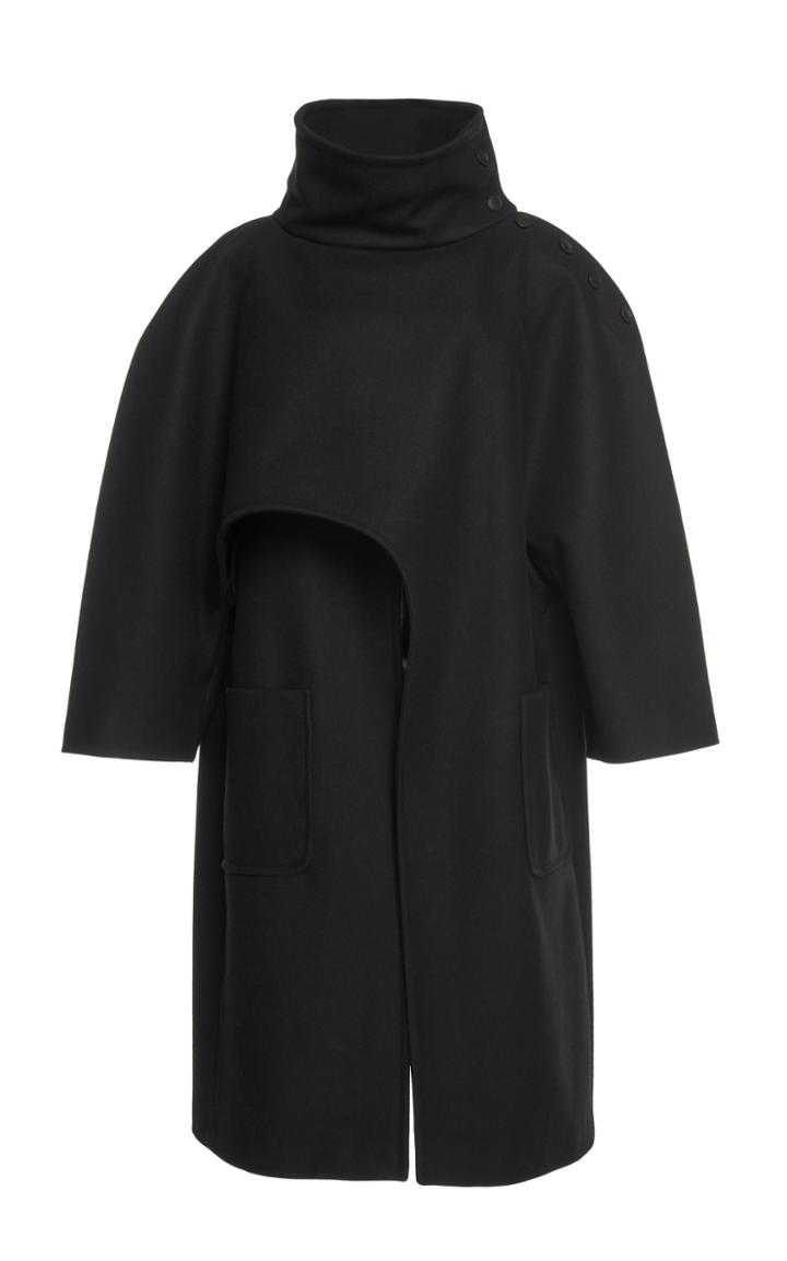 Alberta Ferretti Funnel Neck Coat