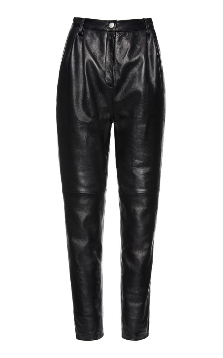 Magda Butrym Wembley Pleated Leather Pants