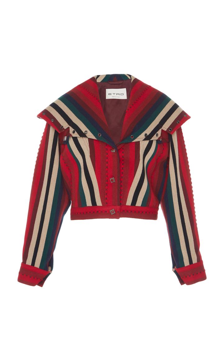 Etro Cape Collar Crop Jacket