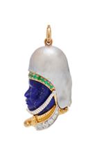 Moda Operandi Storrow One Of A Kind Pearl And Lapis Imperial Soldier Charm