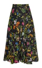 Moda Operandi Cara Cara Aquinnah Printed Cotton-voile Midi Skirt Size: 2