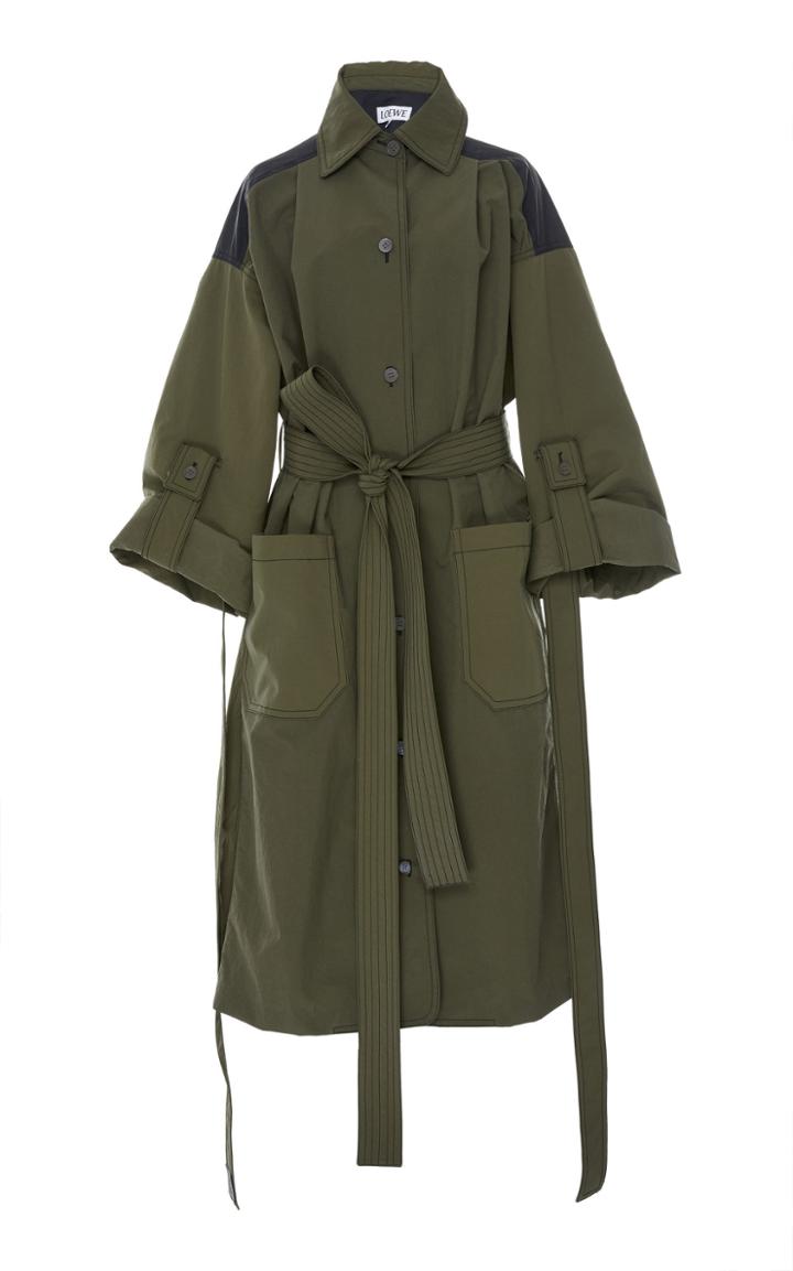 Loewe Belted Gabardine Oversized Coat