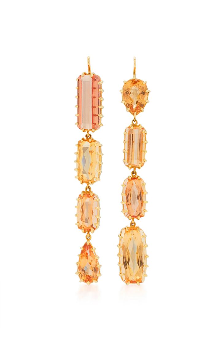 Renee Lewis Antique Gem Topaz Earrings