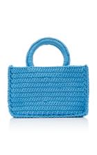 Mizele Fishnet Raffia Tote Bag
