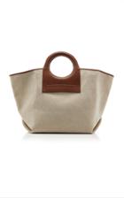 Hereu Cala Leather-trimmed Canvas Tote