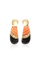 Eleuteri Vintage 18k Yellow Gold And Multi-stone Earrings