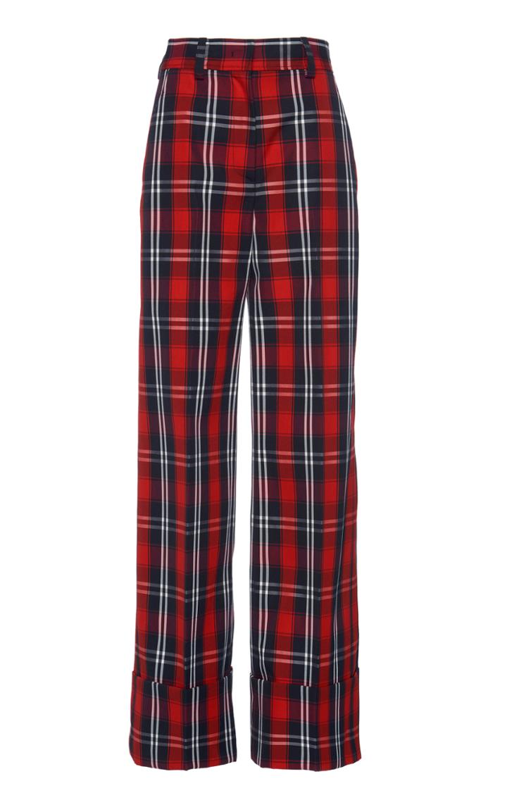 Msgm Plaid Trouser