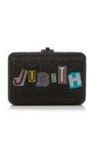 Judith Leiber Couture M'onogramable Ransom Letter Slim Slide Clutch