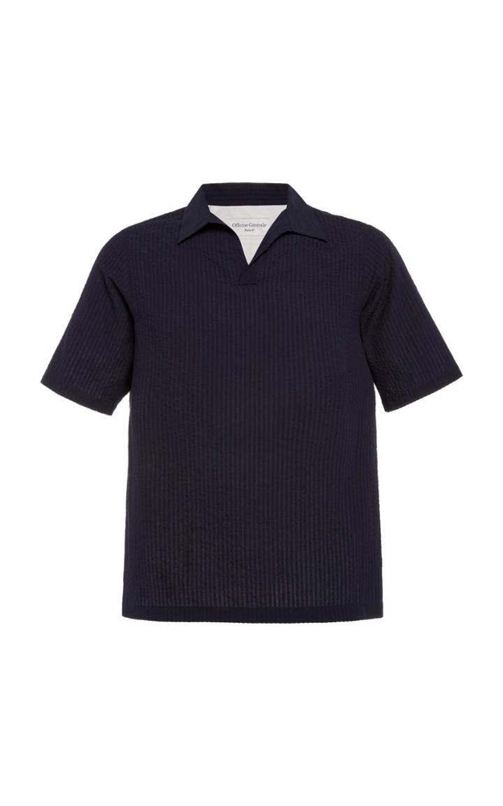 Officine Gnrale Seersucker Yann Popover Shirt