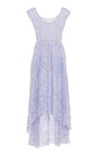 Moda Operandi Luisa Beccaria Asymmetric Embellished Cotton Midi Dress Size: 38