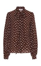 Moda Operandi Michael Kors Collection Printed Crepe De Chine Blouse Size: 2