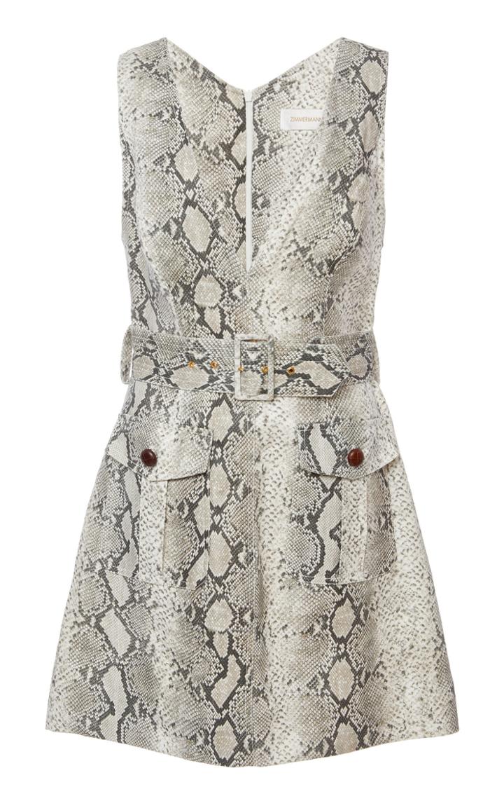 Zimmermann Corsage Safari Mini Dress