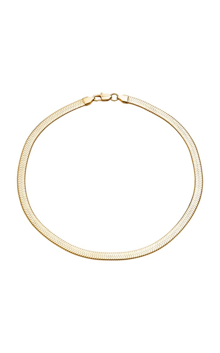 Fallon Gold-tone Herringbone Choker