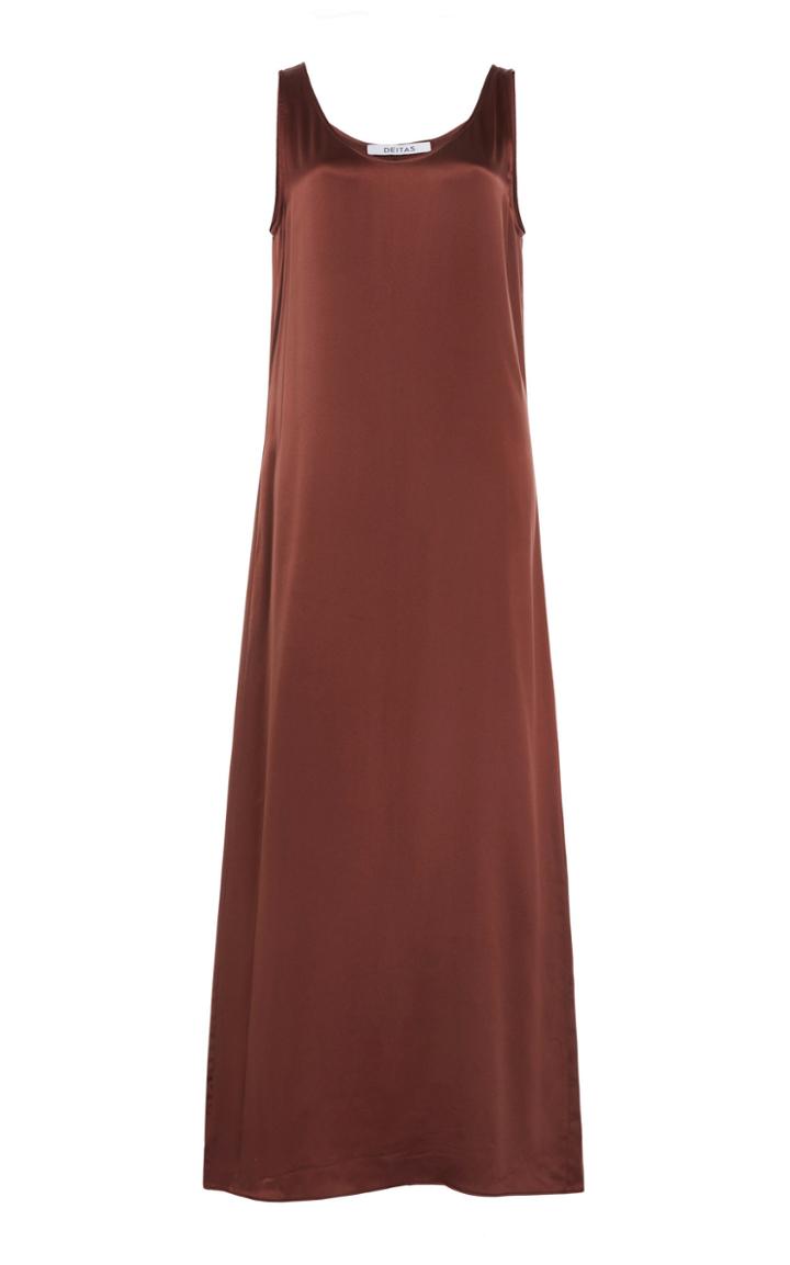 Moda Operandi Deitas Lisa Marie Sleeveless Satin Dress Size: 34