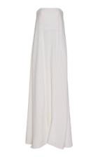 Ralph & Russo Strapless Silk Crepe Jumpsuit