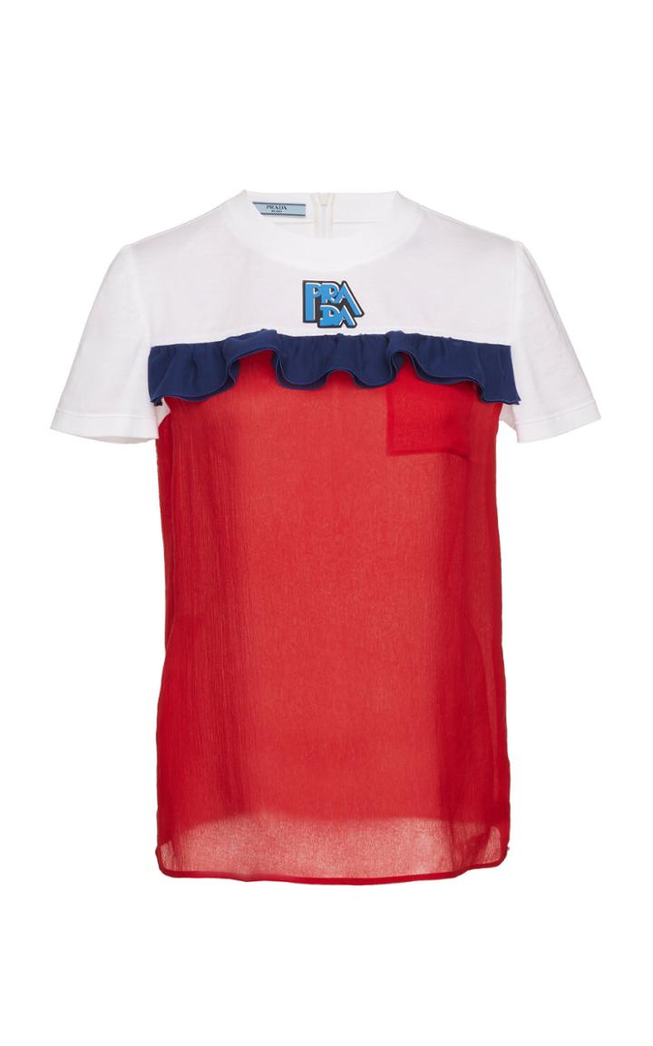 Prada Ruffle Top