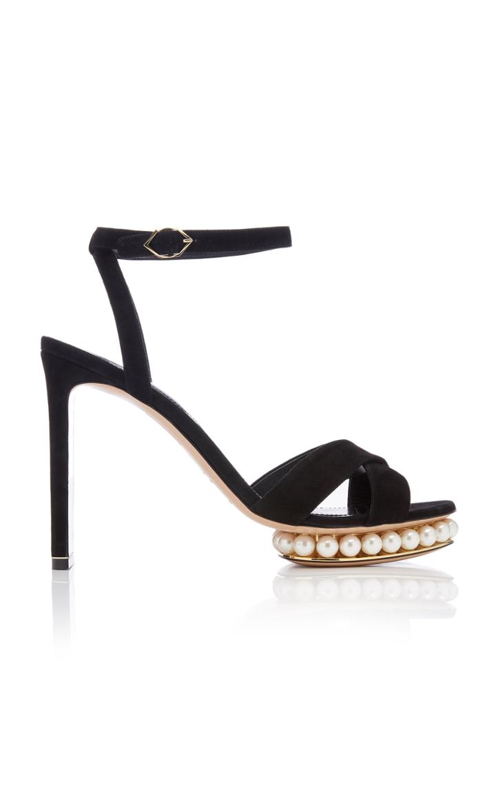 Nicholas Kirkwood Casati Embellished Leather Platform Sandals