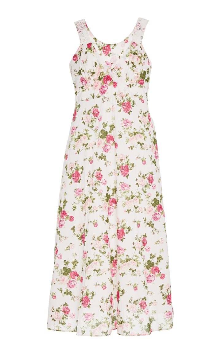 Moda Operandi Loveshackfancy Sabina Floral-printed Cotton Dress