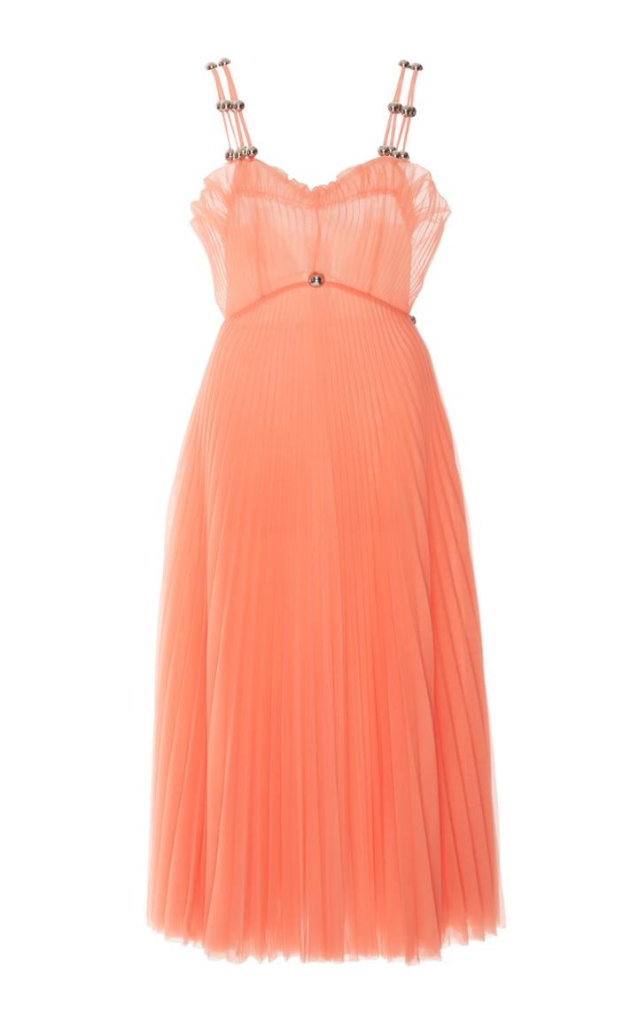 Moda Operandi Christopher Kane Mesh Dome Pleated Dress Size: 38