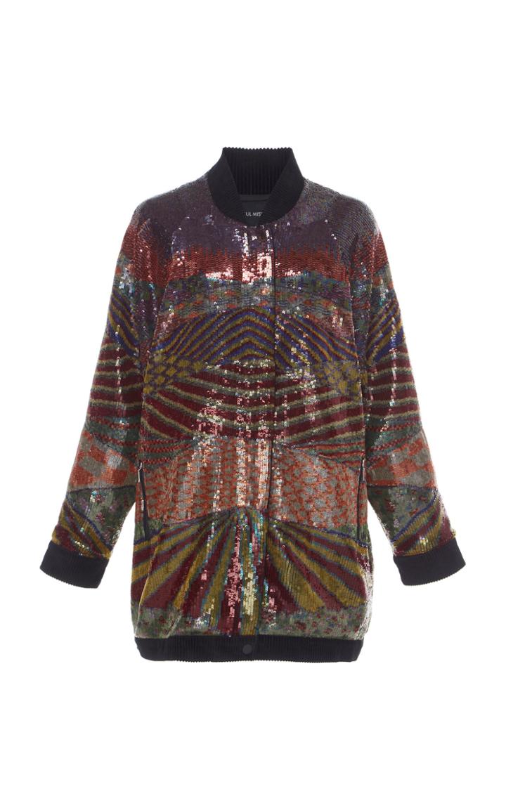 Rahul Mishra Gouden Oversized Bomber Jacket