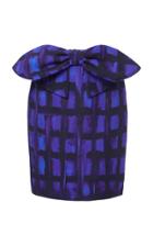 Moda Operandi Moschino Printed Bow-embellished Cady Skirt Size: 38