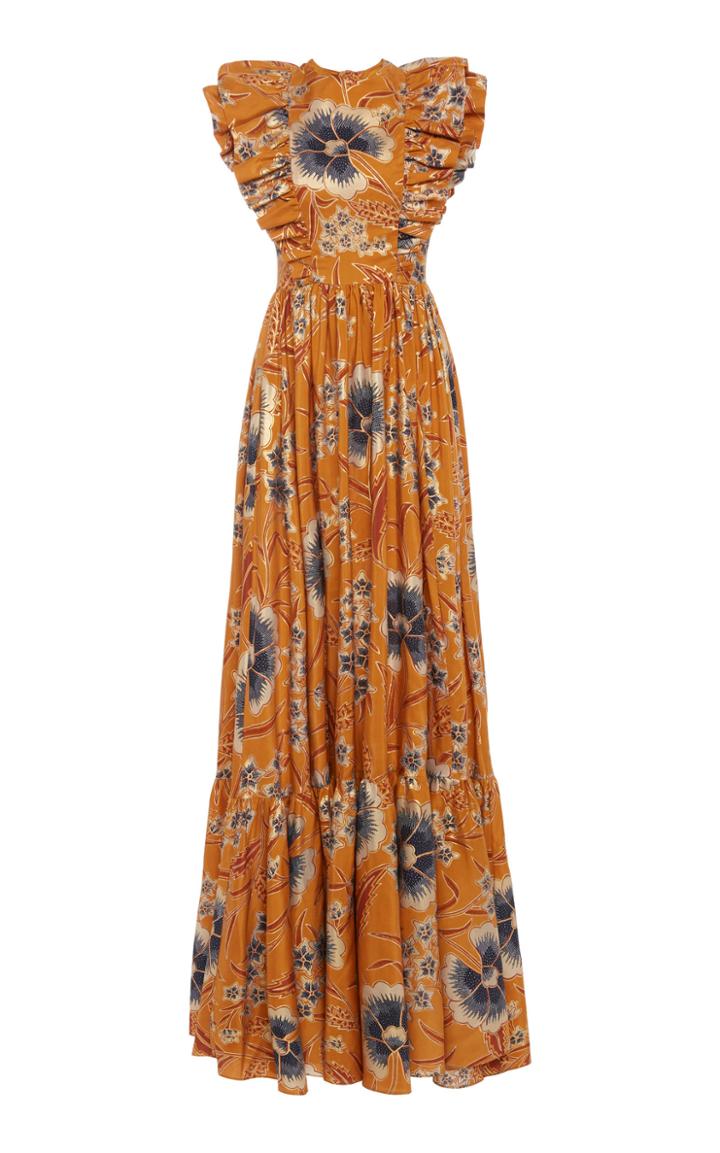 Ulla Johnson Antoinette Floral-print Silk Maxi Dress