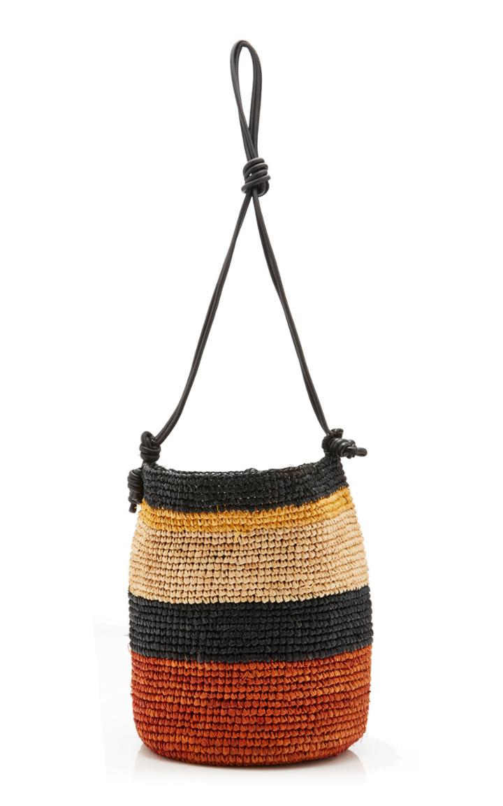 Ulla Johnson Samaria Sling Striped Raffia Bag