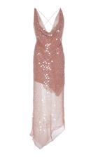Cushnie Sequined Silk-chiffon Midi Dress