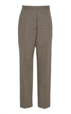 Rochas Wool Check Trousers