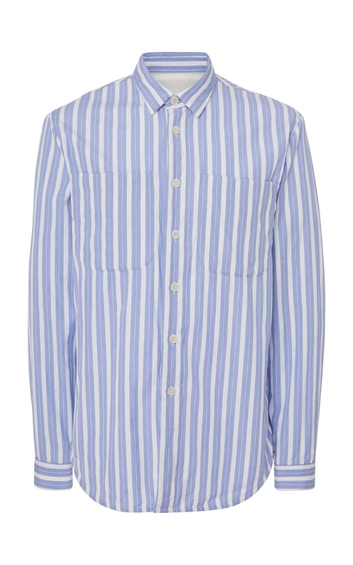 Jil Sander Striped Cotton-poplin Dress Shirt