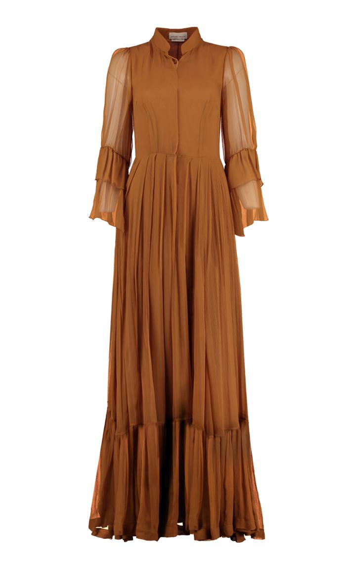 Merchant Archive Ruffle Button Up Gown