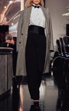 Moda Operandi Ralph Lauren Nicholson Beaded Wool Tweed Coat Size: 0