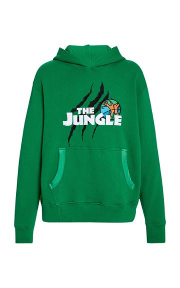 Just Don The Jungle Printed Cotton-jersey Hoodie