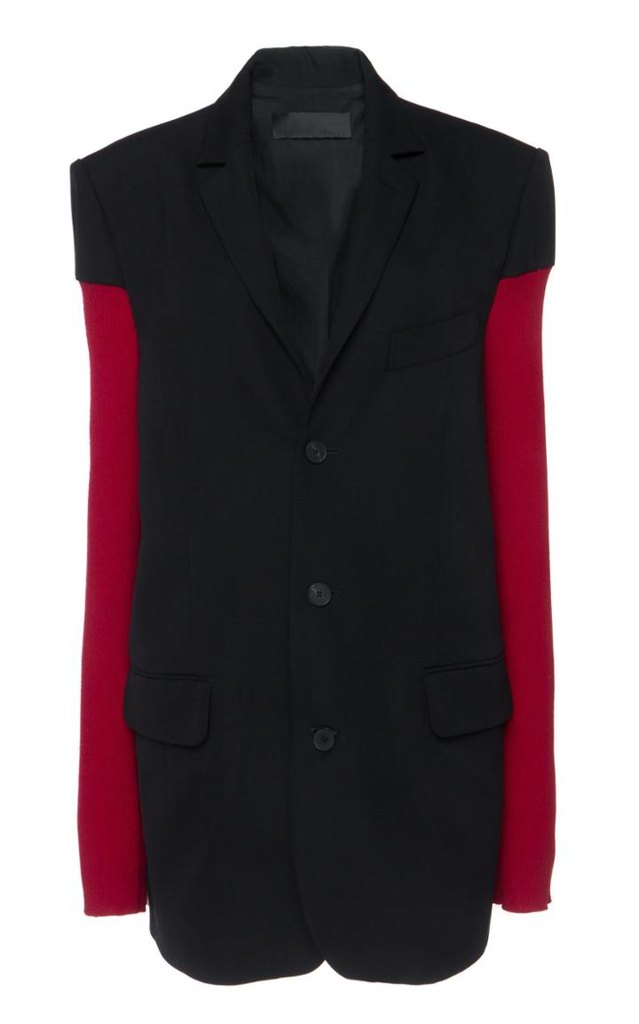 Haider Ackermann Wool Knit Sleeves Blazer