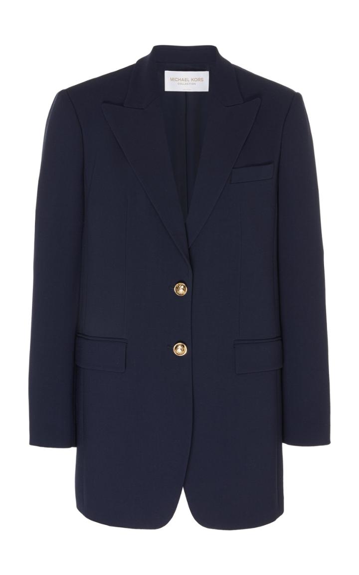 Moda Operandi Michael Kors Collection Wool Serge Boyfriend Blazer Size: 0