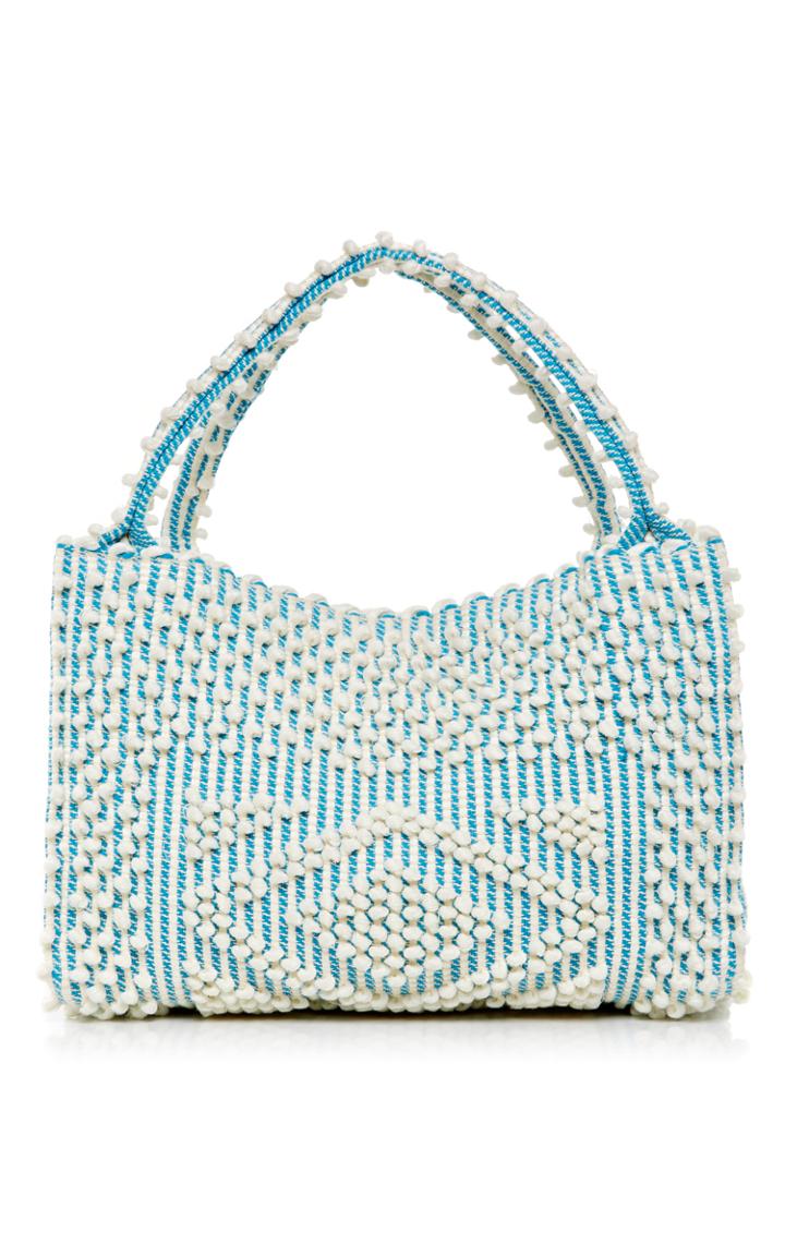 Antonello Small Turquoise Monte Santu Tote With Zip Pocket
