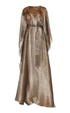 Moda Operandi Oscar De La Renta Embellished Silk-blend Caftan