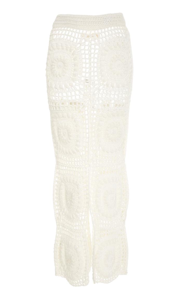 Ayni Yawuni Squared Crochet Midi Skirt