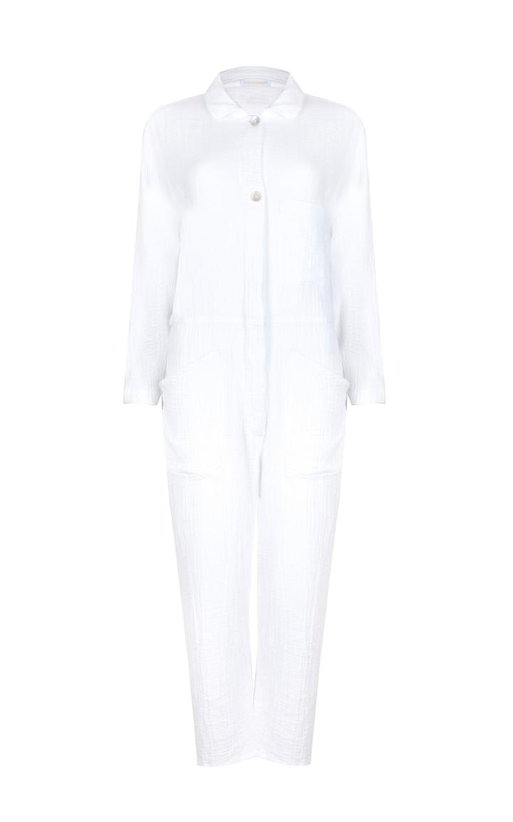 Moda Operandi Cloe Cassandro Angelou Cotton Cropped Jumpsuit