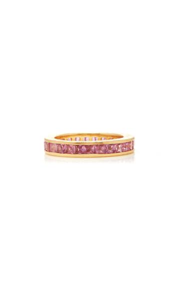 Octavia Elizabeth Pink Sapphire Ivy Eternity Ring