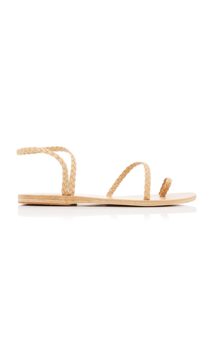 Ancient Greek Sandals Eleftheria Braided Leather Sandals Size: 35