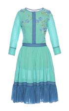 Luisa Beccaria Cotton Plumetil Multicolor Mini Dress