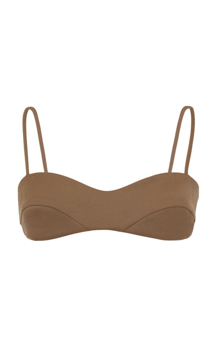 Moda Operandi Studio Amelia Bound Tailored Wool Bralette Top