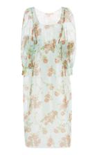Moda Operandi Brock Collection Floral-printed Silk Midi Dress Size: 0