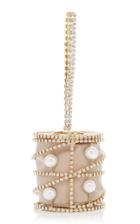 Moda Operandi Rosantica Bagliore Pearl-embellished Top Handle Bag