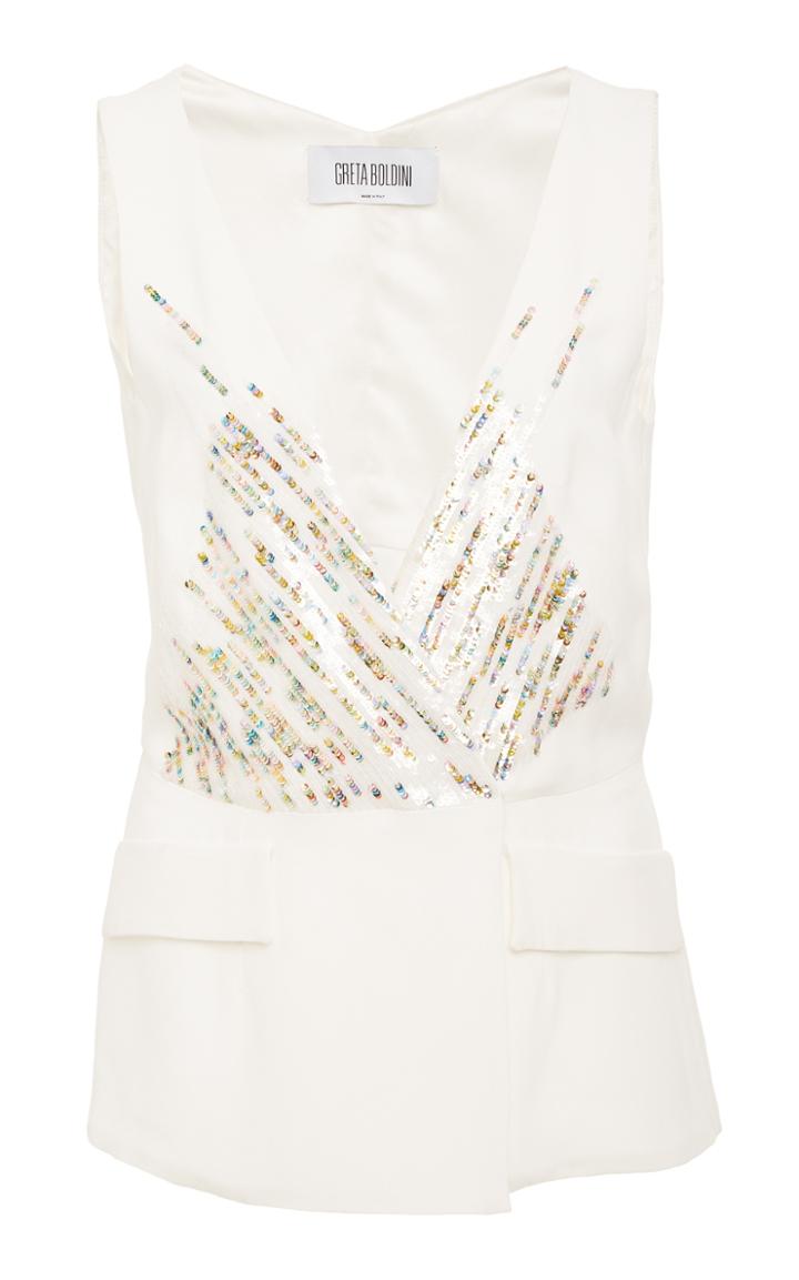 Greta Boldini Anais Embellished Top