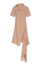 Moda Operandi Monse Asymmetric Striped Cotton-blend Dress Size: 0